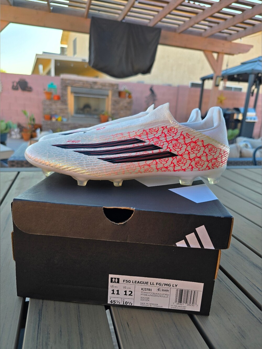 Adidas F50 League Laceless FG/MG Lamine Yamal Men's Size 11, EUC